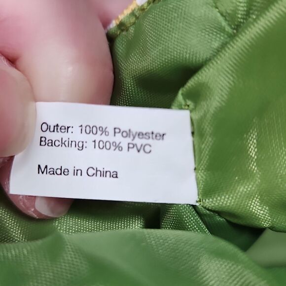 🔺️NWOT Lime, White, Yellow, & Turquoise Striped Tote Purse - Picture 12 of 12